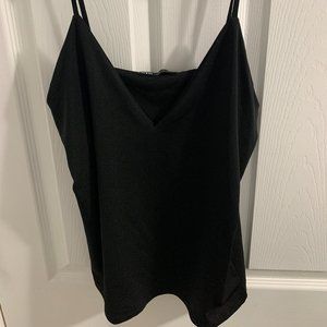 Zara Black Satin Tank